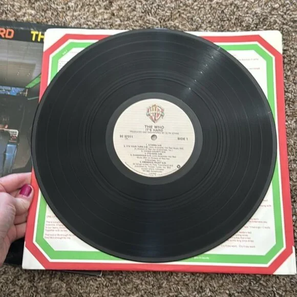 The Who It's Hard Vinyl Record 1982 Vintage - Picture 3 of 3